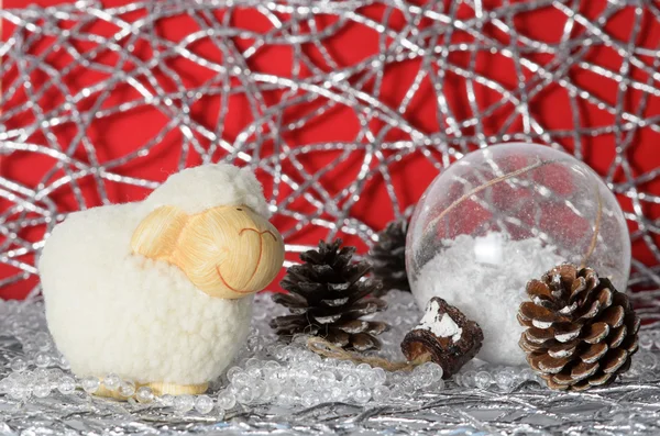 Juldekorationer, Christmas ball, bakgrund, jul bakgrund, julkort — Stockfoto