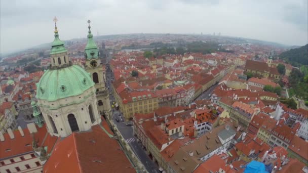 Straten van Praag — Stockvideo