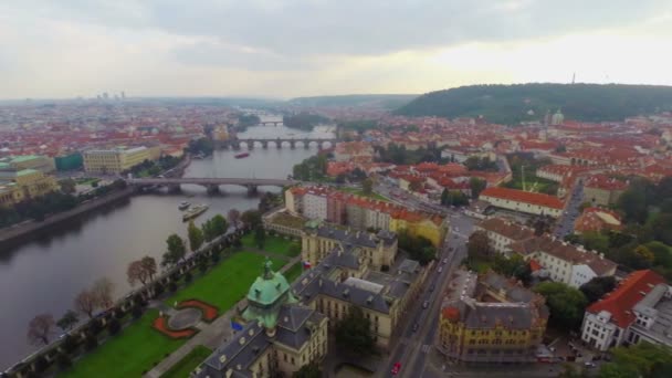 Старый город Праги — стоковое видео