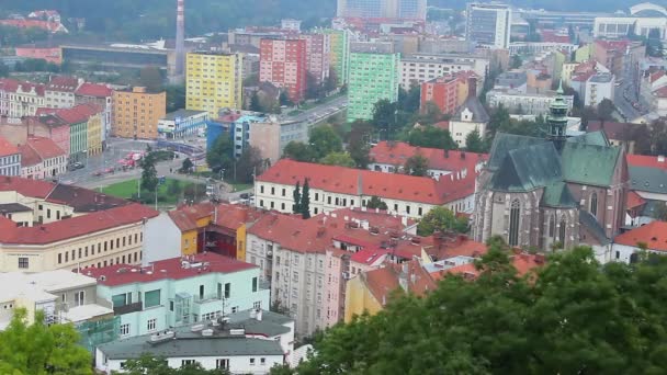 Pequena cidade europeia — Vídeo de Stock