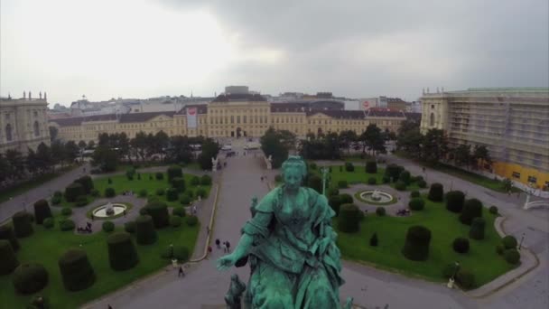 Maria Theresa anıt — Stok video