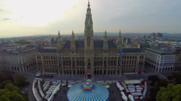 Residencia Rathaus mayor — Vídeos de Stock