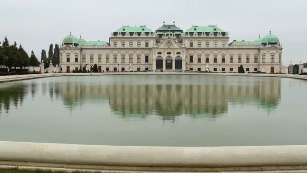 Belvedere Bécs királyi palota — Stock videók