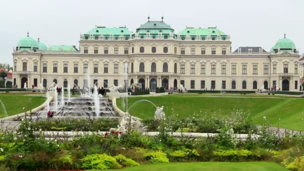 Palacio Real de Viena Belvedere — Vídeos de Stock