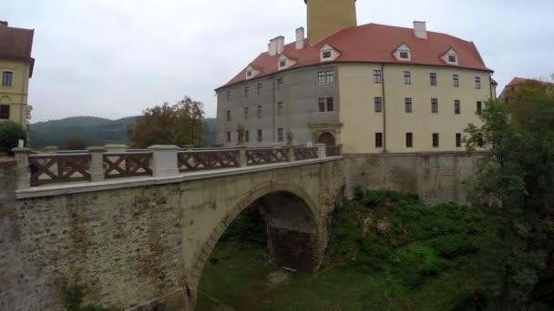 Old medieval royal castle — Stock Video