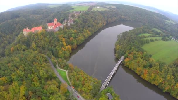 Mittelalterliche Militärburg mit Gefängnis — Stockvideo