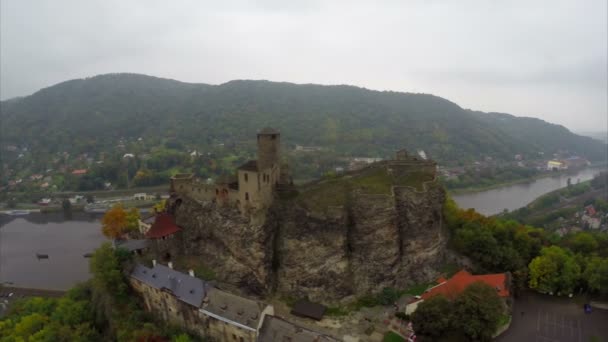 European medieval castle — Stock Video