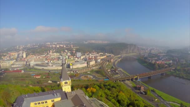Belle vue aérienne de la ville 