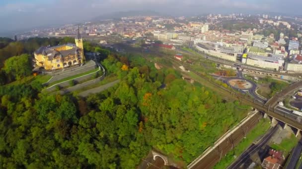 Belle vue aérienne de la ville 