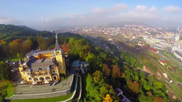Belle vue aérienne de la ville 