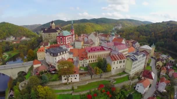 Alte europäische Stadt — Stockvideo