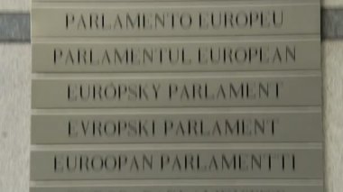 Avrupa Parlamentosu Logo plaka