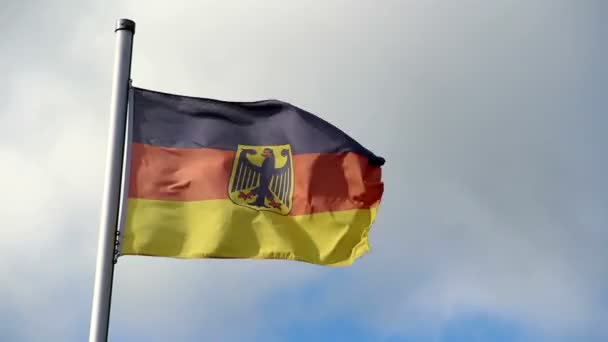 Bandera de Alemania — Vídeo de stock