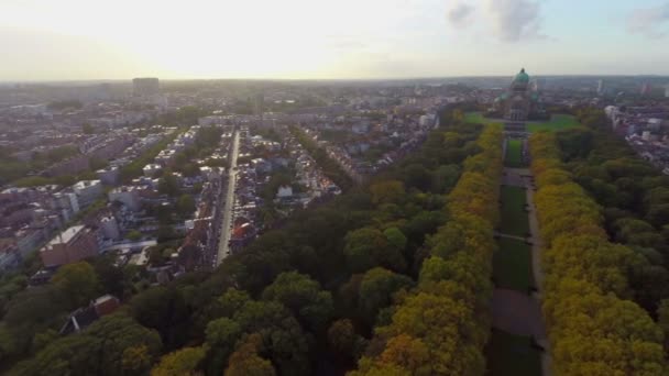 Bruxelas vista aérea da cidade — Vídeo de Stock