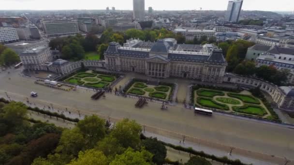 Bryssel royal palace — Stockvideo