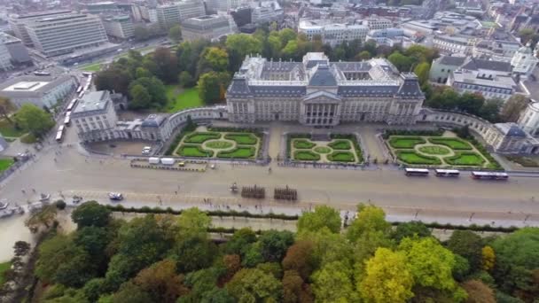 Βρυξέλλες βασιλικό παλάτι — Αρχείο Βίντεο
