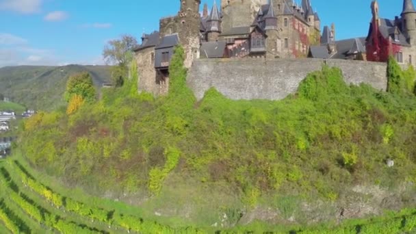 Cochem slott — Stockvideo