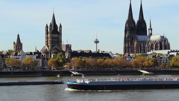Alman kenti Köln — Stok video
