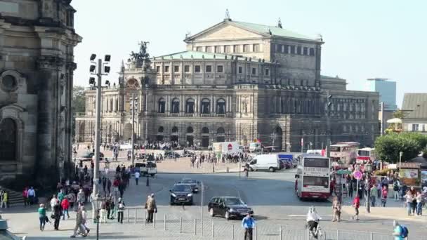 Dresden Opera House — Stockvideo