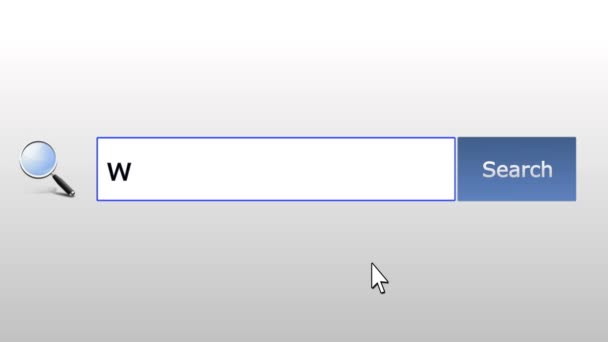 Ricerca su Wikipedia — Video Stock