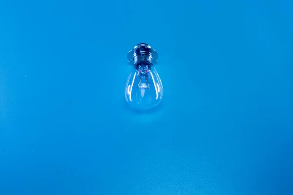 Light Bulb Automotive Vehicle Blue Background — Stock Photo, Image