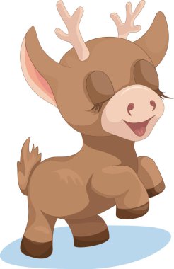 Noel geyiğinin vektör görüntüsü