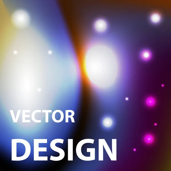 Imagen Fondo Vectorial Con Tema Del Espacio Color Brillante Que — Vector de stock