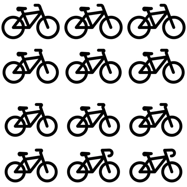 Çeşitli model ve tarzlara sahip on iki siyah bisiklet ikonundan oluşan çok yönlü bir set. Bu vektör grafik koleksiyonu ulaşım, spor ve yaşam tarzı tasarım projeleri için mükemmeldir..