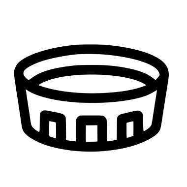 Şişenin kapağını temsil eden minimalist siyah beyaz çizgi ikonu. Bu basit vektör grafiği içecek, soda veya birayla ilgili tasarımlar ve arayüzler için mükemmeldir..