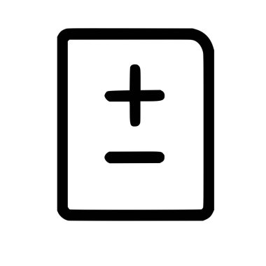 Yuvarlak bir dikdörtgen içinde artı eksi işareti gösteren minimalist bir vektör grafiği. Bu UI ögesi yakınlaştır, yakınlaştır, büyüt veya azalt gibi fonksiyonlar için kullanılır..