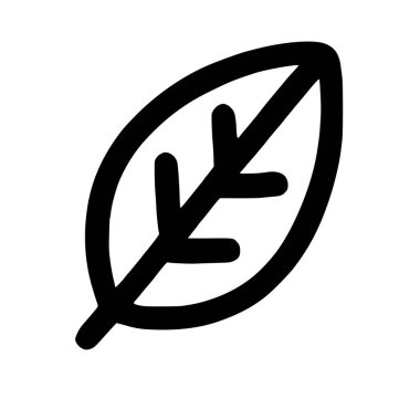 Temiz ve minimalist siyah bir yaprak çizimi. Bu vektör ikonu çevre dostu, doğa ya da organik temalar ve kavramlar için mükemmeldir. Kolay kullanım için izole edilmiş.