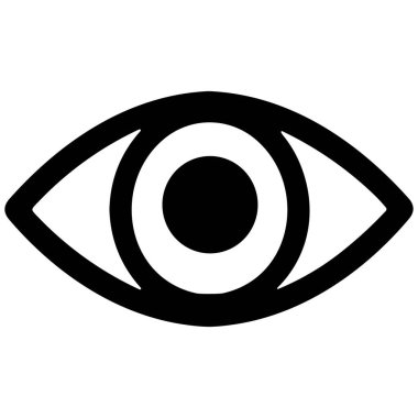 Bakmak, izlemek, algılamak ve gözetlemek gibi kavramları temsil eden bir insan gözü minimalist grafik çizimi. Web ve yazdırma için temiz bir vektör tasarımı.