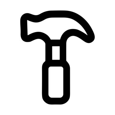 Pençe çekicinin temiz ve basit bir vektör grafiği. Bu minimalist simge, araçlar veya bina malzemeleri ile ilgili ağ, uygulama ve yazdırma materyalleri için mükemmel, kalın siyah bir anahat içerir..