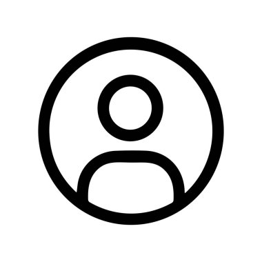 Genel bir kişinin ya da kullanıcı avatarının basit ve temiz bir vektör grafiği. Bu evrensel sembol web ve uygulama arayüzlerindeki bir kullanıcı hesabını, profilini veya bağlantısını temsil eder.