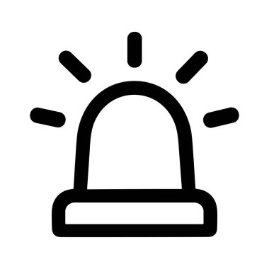 Güvenlik işareti ve dijital arayüzler için uygun düz bir şekilde uyarı veya uyarı simgesi.