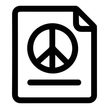 Barış için gösteri yapan bir kadın, gündüz açık havada büyük bir barış sembolü taşıyan bir tabela tutuyor ve uyumu ve sosyal aktivizmi vurguluyor..