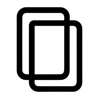 Kullanıcı arayüzü veya grafik tasarım projeleri için temiz çizgiler ve minimalizmin vurgulandığı, siyah beyaz dikdörtgenler halinde üst üste binen basit modern simgeler.