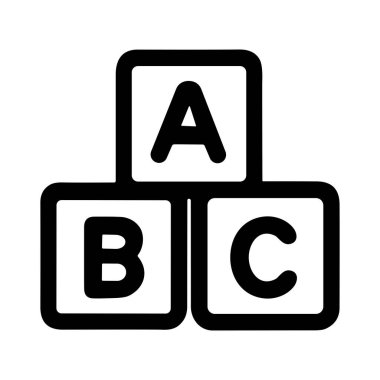 Canlı bir sınıf ortamında erken eğitim, öğrenme ve oyuncu gelişimi teşvik etmek için renkli alfabe blokları düzenlendi.