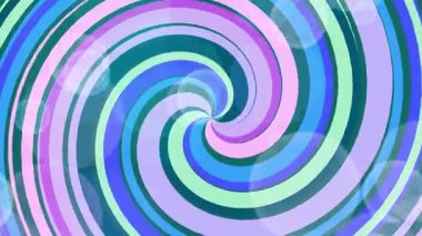 Bu hipnotik video renkli bir girdap içeriyor. Serin tonlu palet ve pürüzsüz animasyon psikedelik ve büyüleyici bir görsel etki yaratır..