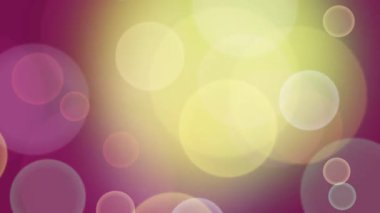 Odak noktasından süzülen ve parlayan ışık parçacıkları güzel ve rüya gibi bir bokeh etkisi yaratır. Animasyonda canlı bir mor ve altın rengi palet yer alıyor..