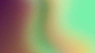 Yumuşak, bulanık mor, yeşil ve sarı gradyan içeren güzel bir soyut arka plan videosu. Modern sunumlar, web siteleri veya yaratıcı video projeleri için ideal.