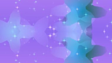 Bu soyut hareket grafiği, pastel renklerde parlak ışıklarla nazik şekillerin simetrik bir modelini gösteriyor. Rüya gibi ya da rahatlatıcı bir arkaplan için ideal.