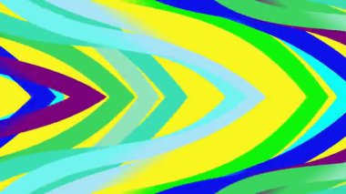 Sarı, yeşil ve mavi gibi parlak psikedelik renklerde parlak, parlak ve soyut dalgaların kusursuz döngüsü. Özgeçmiş, VJ döngüleri veya yaratıcı projeler için ideal.