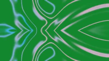 Yeşil, pembe ve mavi tonlarında kusursuz bir simetrik çizgi döngüsü, arka planlar için uygun büyüleyici ve akışkan bir görsel efekt yaratır..