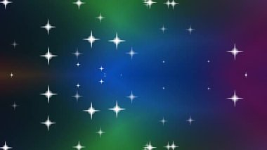 Işıldayan yıldızların büyüleyici döngüsü ve parlak parçacıklar her projeye biraz sihir ve ışıltı katmak için mükemmel, sürekli değişen bir arka plana karşı..