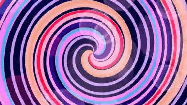 Canlı renklerin hipnotik girdaplarını içeren büyüleyici bir video izleyiciyi dinamik ve akışkan hareketleriyle çeken büyüleyici bir optik illüzyon yaratıyor..