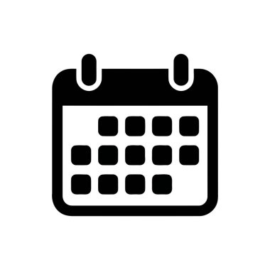 İş ve kişisel planlama uygulamaları için ızgarayı gösteren siyah-beyaz minimalist çizelge çizelgesi