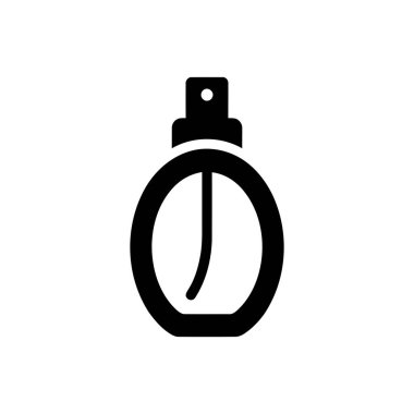 Damgalama ve ambalaj kavramları için uygun ikon sprey şişe silueti