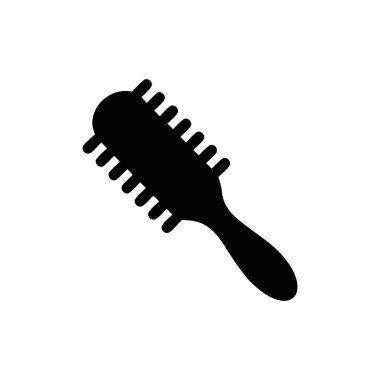 Fırça silueti, temiz tasarım varlıkları için kıllı bir el fırçası gösterir