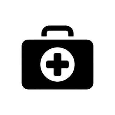 Medical first aid kit icon shows a simple emergency care symbol in a clean design It is ideal for safety and healthcare visuals